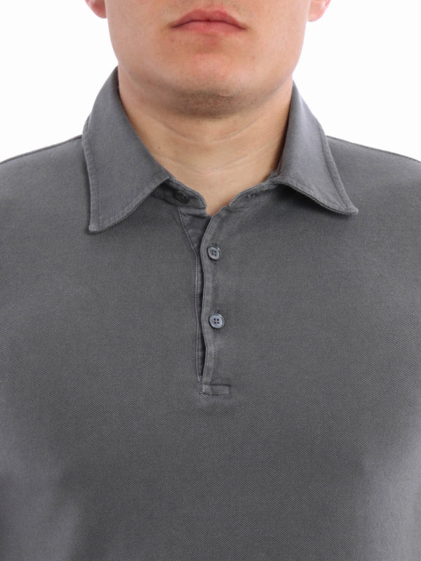FEDELI buy online Polo Gris Oscuro Para Hombre