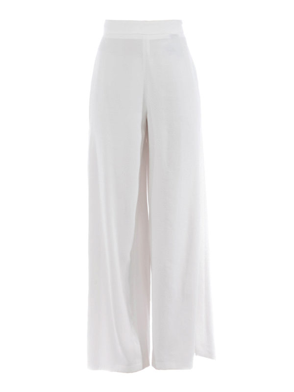 FEDERICA TOSI: casual trousers - Side vent palazzo trousers