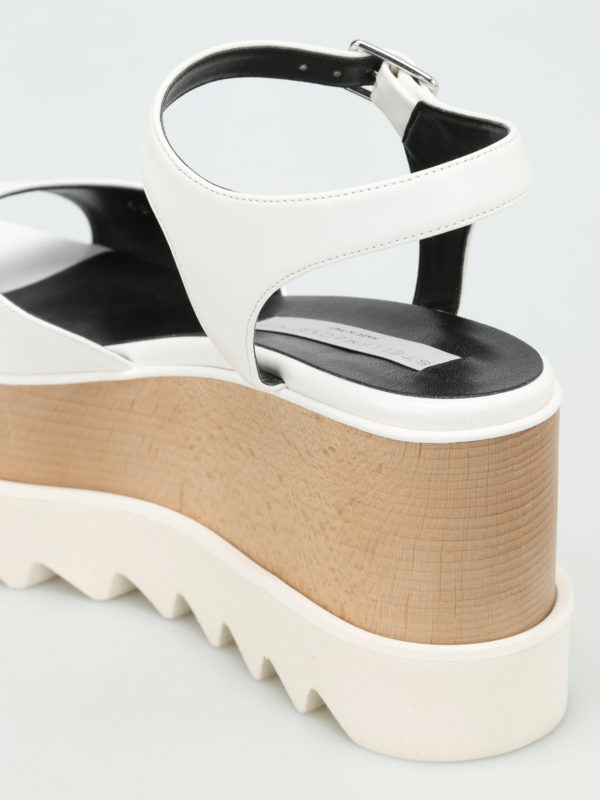 Felik wood wedge sandals shop online: STELLA McCARTNEY