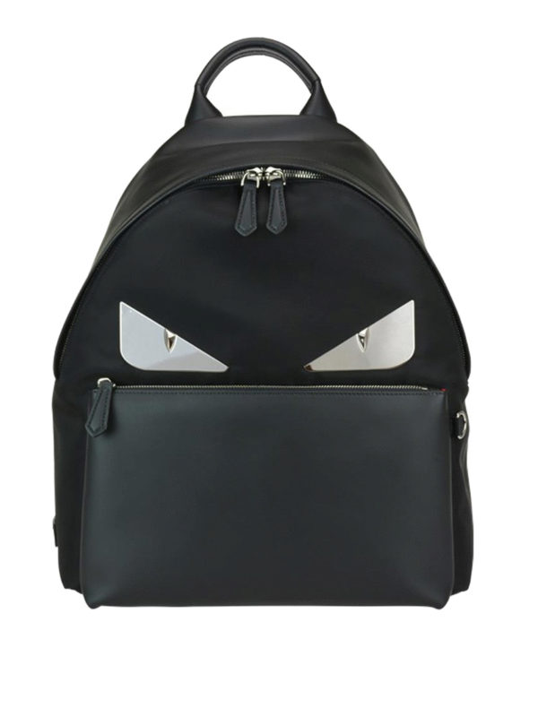 Backpacks Fendi - Bag Bugs nylon and leather backpack - 7VZ012A2FTF0GXN