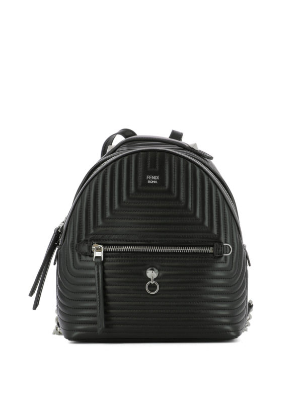 FENDI: backpacks - Quilted leather mini backpack