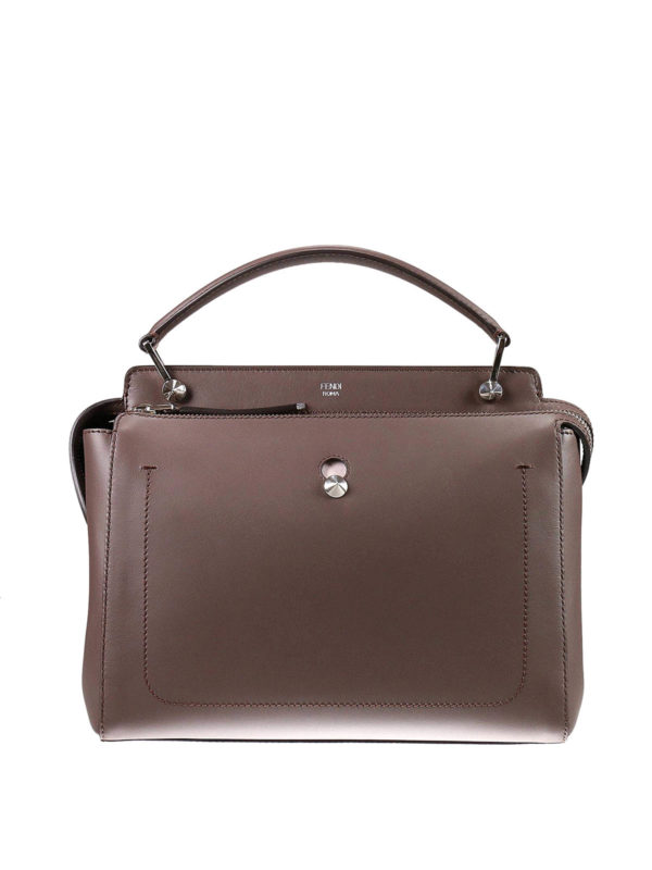 FENDI: bowling bags - Dotcom leather bag