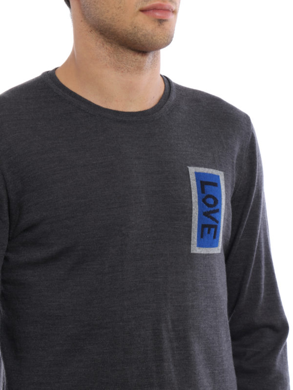FENDI buy online Love intarsia wool sweater