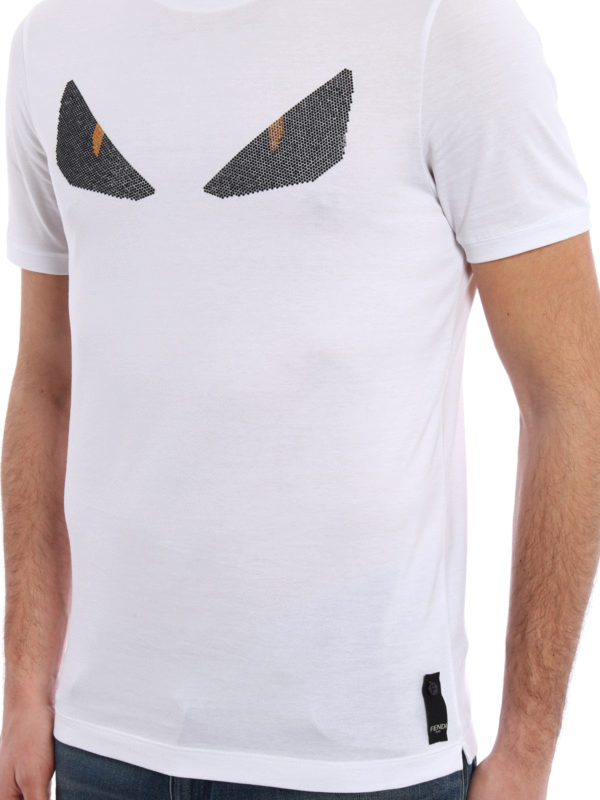 FENDI buy online Monster eye rhinestone T-shirt