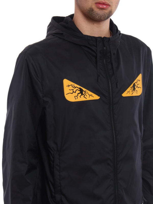 【関税＆送料込み】Fendi Hooded Windbreaker Blouson Technical fabric Blue | Fendi