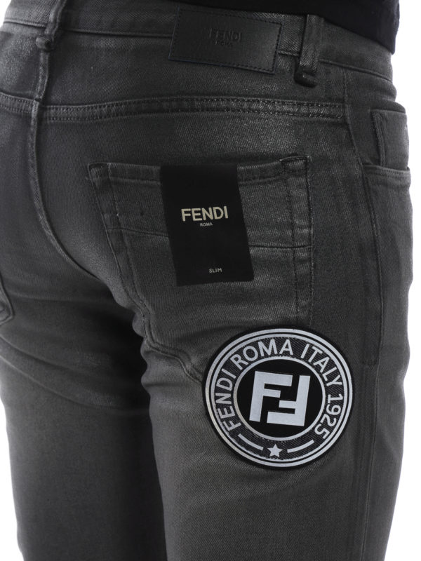 FENDI buy online Vaqueros Rectos - Gris
