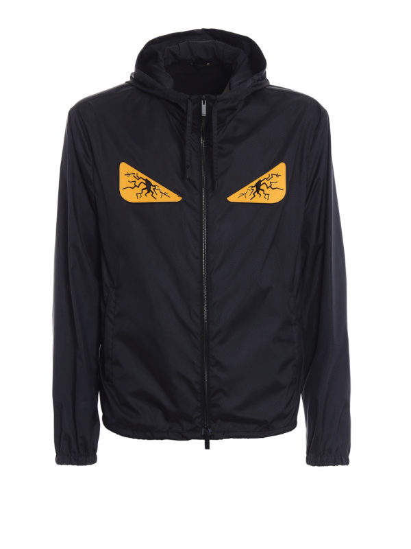 FENDI★BLACK CASUAL JACKET Windbreaker Technical fabric Black | Fendi