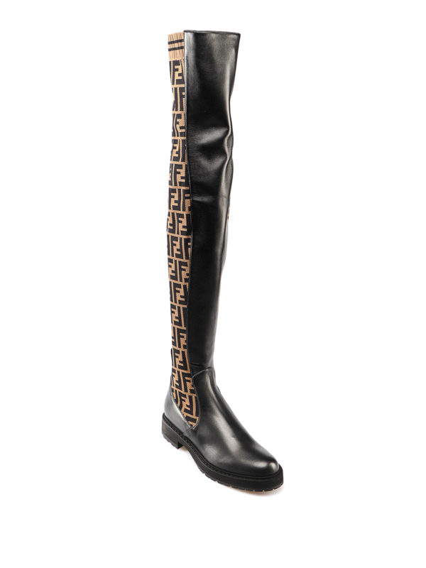 FENDI: Botas online - Botas - Negro
