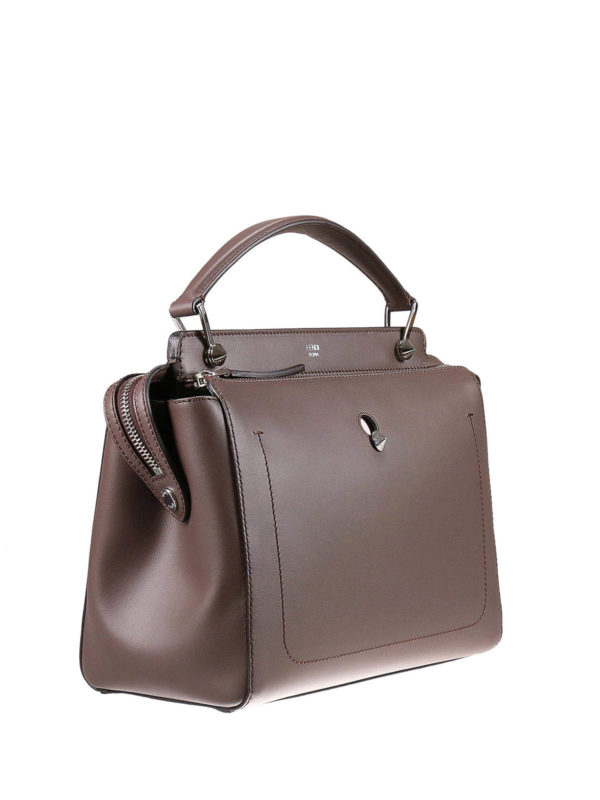 FENDI: bowling bags online - Dotcom leather bag