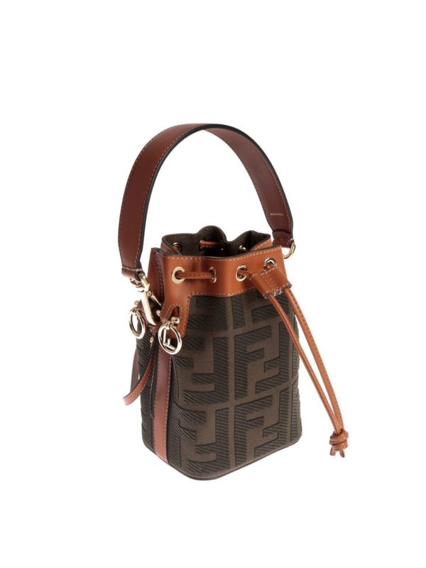 Bucket bags Fendi - Mon Tresor mini bucket in brown - 8BS010A9P6F1891