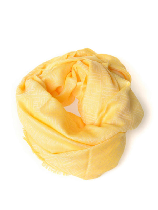 FENDI: scarves online - Logo squared scarf