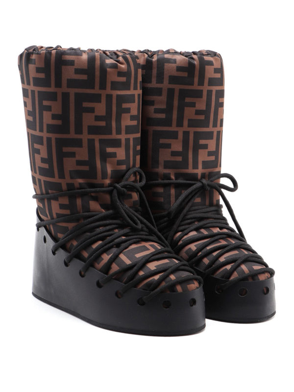 FENDI: snow boots online - FF logo snow boots