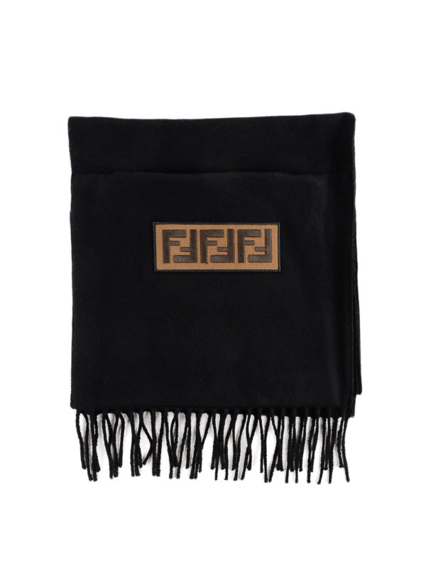 FENDI: Bufandas y pañuelos - Bufanda - Negro