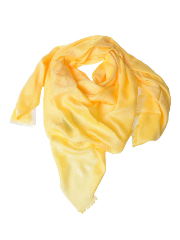 FENDI: scarves - Logo squared scarf