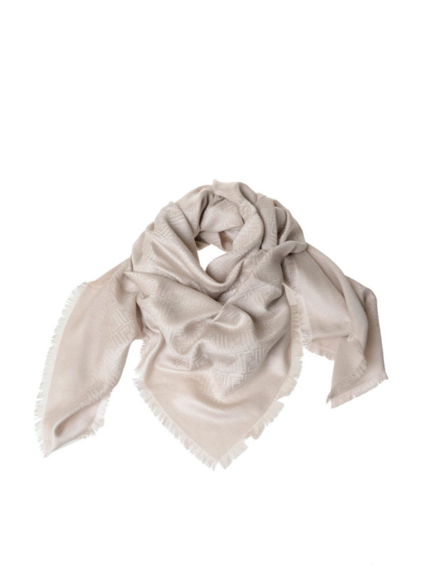 FENDI: scarves - Wool and silk scarf
