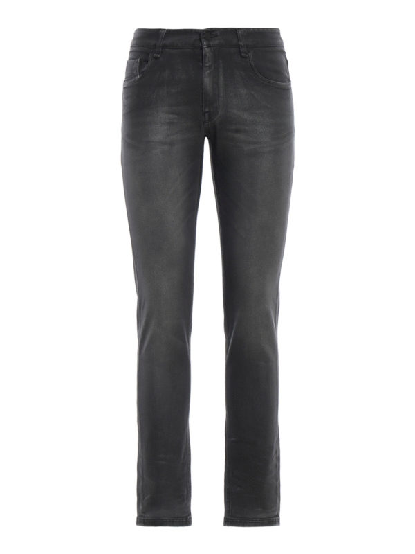 FENDI: Jeans Rectos - Vaqueros Rectos - Gris