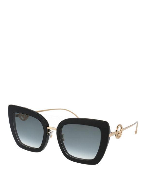 FENDI: サングラス - サングラス - 黒