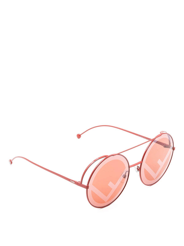 FENDI Red Runaway FF0285/S Circular Sunglasses (with case) Fendi | Accessories | Fendi Run Away Round Sunglasses Black  main image 4