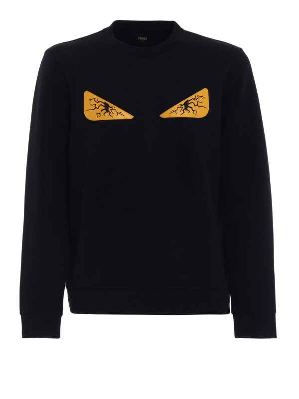 Fendi yellow 2025 eyes sweatshirt