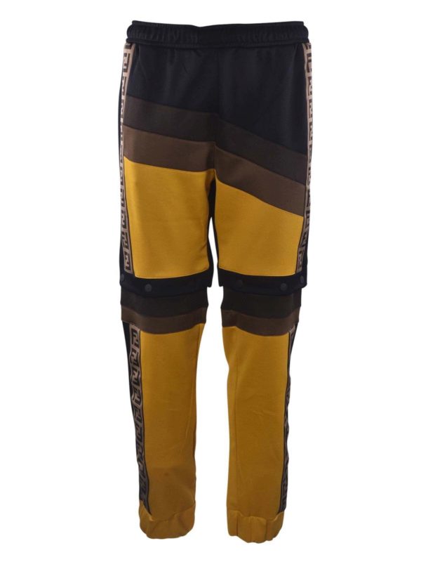 FENDI: Pantalons de survêtement  - Pantalons De Sport - Noir