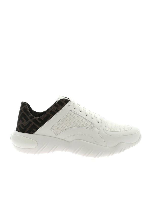 FENDI: Chaussures de sport - Baskets - Blanc