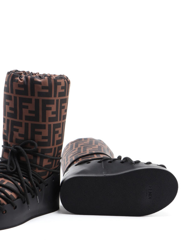 FF logo snow boots shop online: FENDI