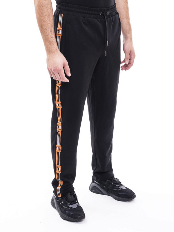 FILA: tracksuit bottoms online - Logo stripe tracksuit bottoms