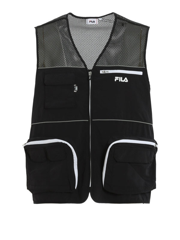 FILA: waistcoats & gilets - Tech mesh multi pocket vest