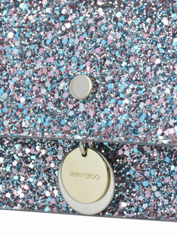 Finley coarse glitter fabric bag shop online: JIMMY CHOO