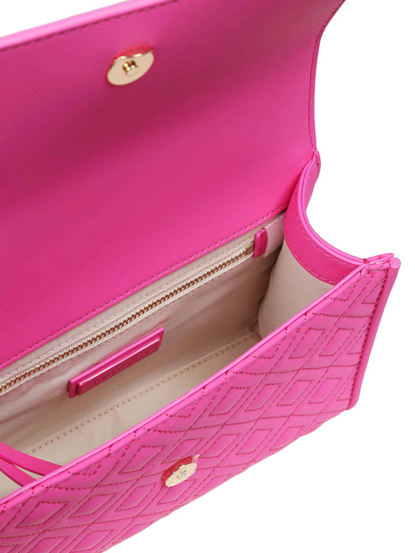 Fleming matte fuchsia small bag shop online: TORY BURCH