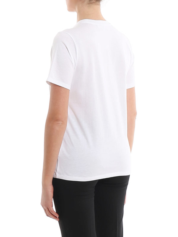 Flock logo white Tee shop online: MICHAEL KORS