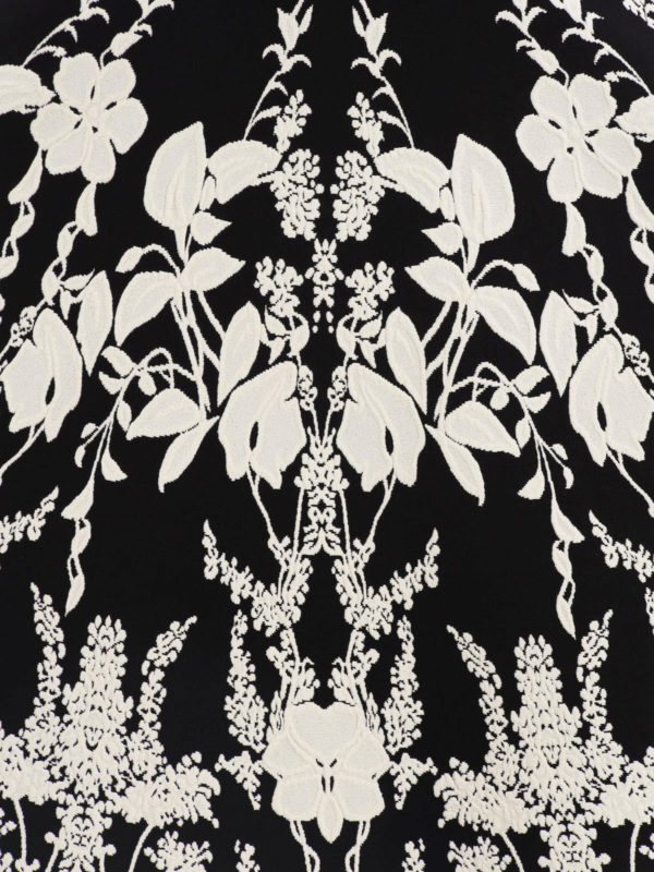 Floral embossed pattern dress