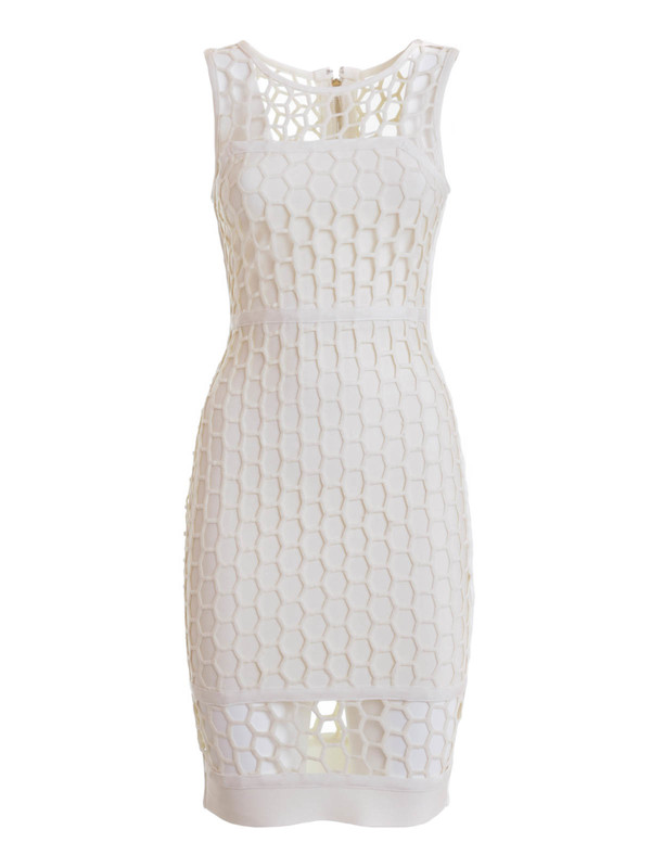 Forever Unique: short dresses - Libra hexagonal netting dress