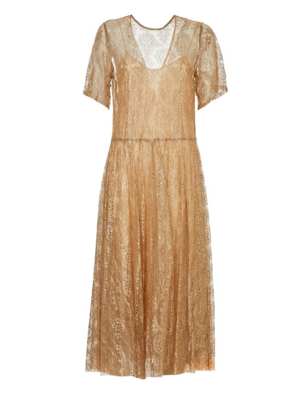 Forte Forte Lace dress in gold color