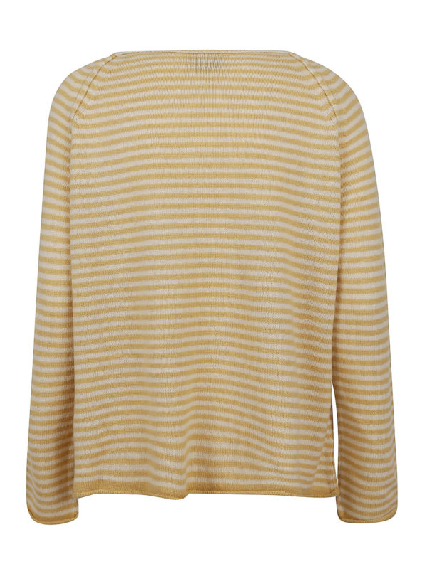 FORTE FORTE: Strickpullover mit Rundhalsausschnitt online - Rundhalspullover - Gestreift