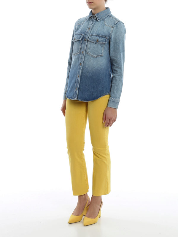 Frame Denim: shirts online - Faded denim shirt