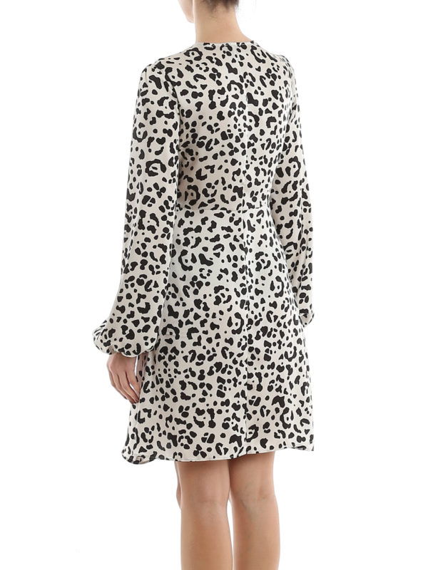 Frappè printed twill dress shop online: Pinko