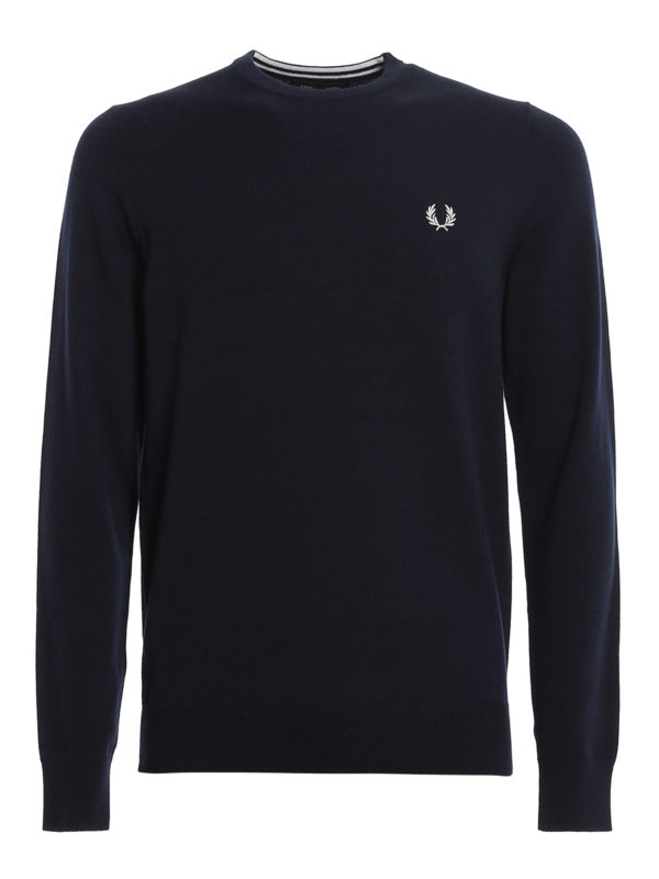 FRED PERRY: maglia collo rotondo - Pull con logo ricamato