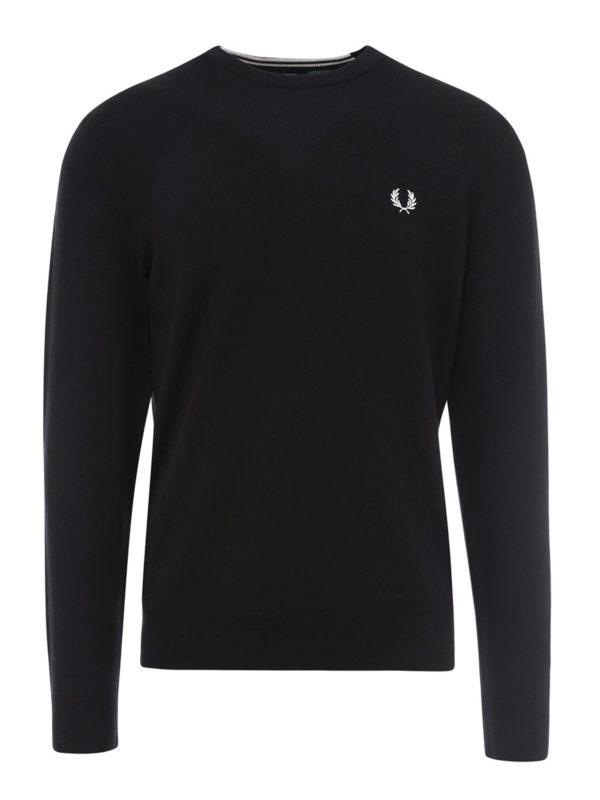 FRED PERRY: Pull col rond - Pull Col Rond - Noir
