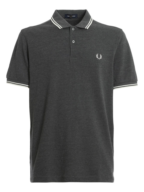 FRED PERRY: Polos - Polo - Gris Oscuro