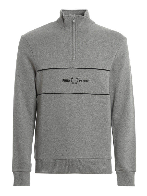 FRED PERRY: Sweatshirts & Sweaters - Half zip sweatshirt