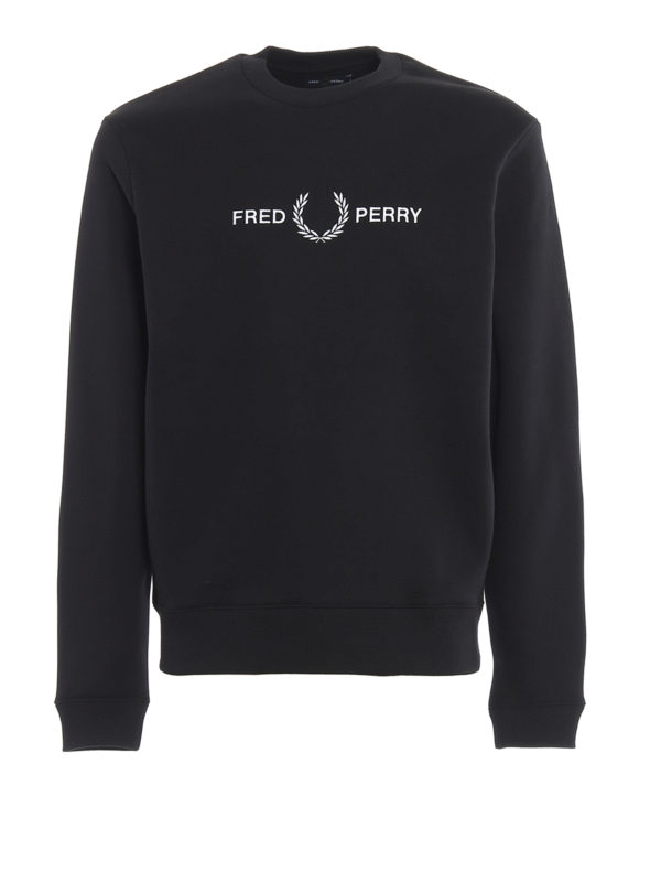 FRED PERRY: Sudaderas y suéteres - Sudadera - Negro