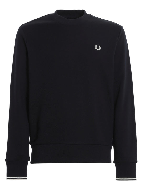 FRED PERRY: Sudaderas y suéteres - Sudadera - Azul Oscuro