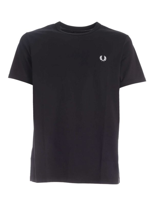 FRED PERRY: t-shirt - T-shirt Ringer nera