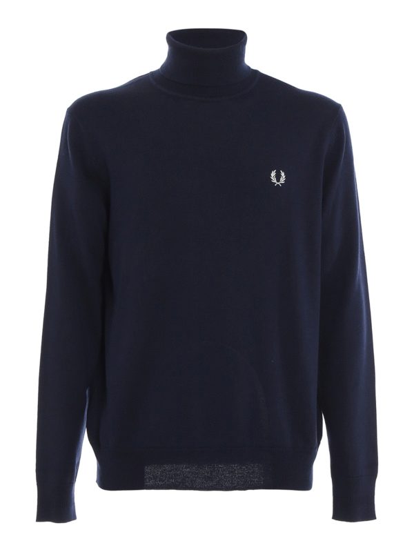 FRED PERRY: Rollkragenpullover  und Polo-Ausschnitt - Rollkragenpullover - Dunkelblau