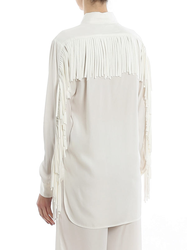 Fringed cady shirt shop online: P.A.R.O.S.H.