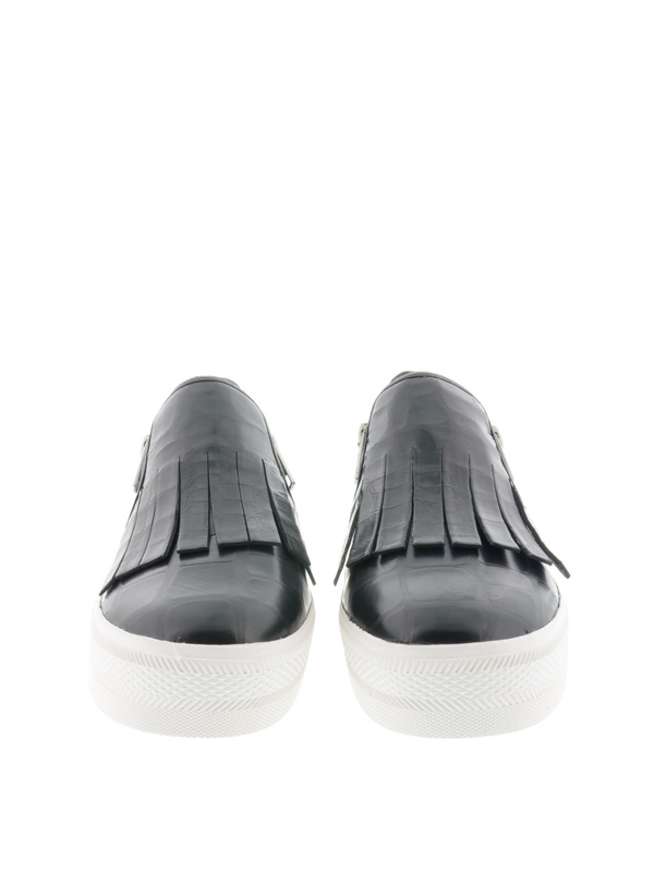 Slipper Jazz Black con frange e zip shop online: ASH