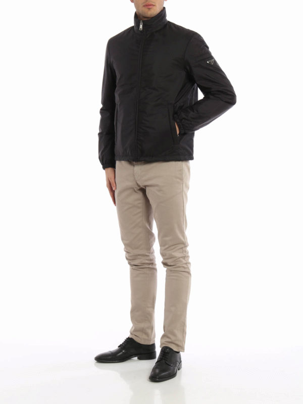 Full zip lightweight nylon jacket shop online: PRADA