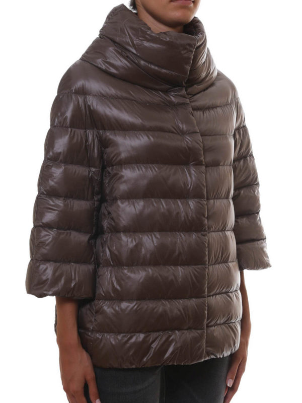 Funnel neck padded cape shop online: HERNO