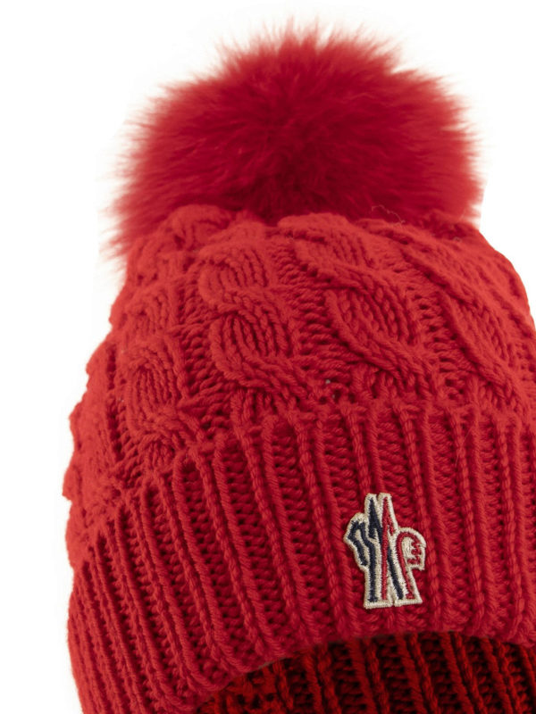 Mütze - Rot shop online: MONCLER GRENOBLE